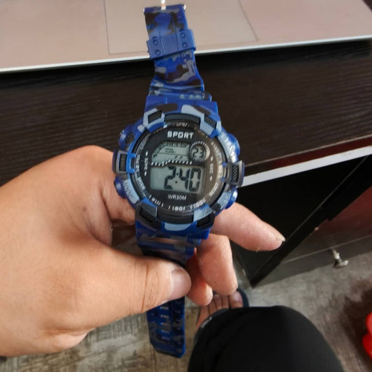 Men's Sports Pointer Electronic Watch