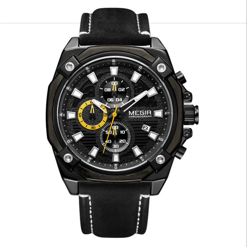Watch Multifunctional Chronograph Sports Calendar Quartz Watch Men's Watch