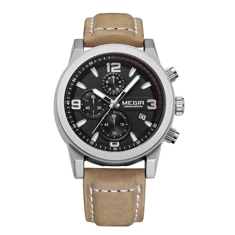 Watch Men's Fashion Large Dial Business Chronograph Calendar Cross-border Quartz Men's Watch