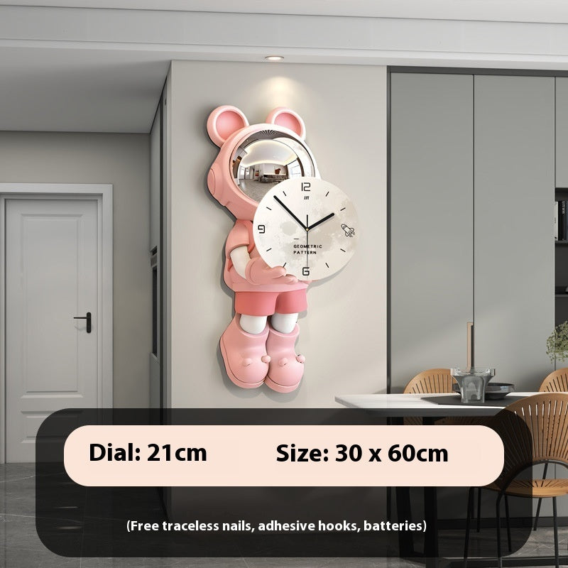 Astronaut Clock Wall Clock Living Room Modern Home