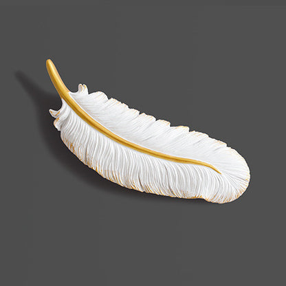 Mute Wall Clock Nordic Style Creative Living Room Background Wall Feather Clock