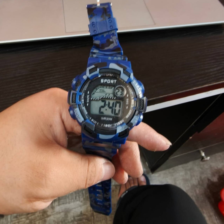 Men's Sports Pointer Electronic Watch