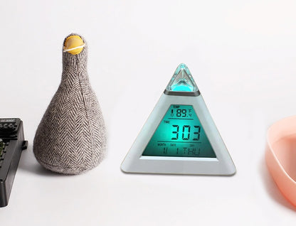 Pyramid Alarm Clock Student Creative Luminous Alarm Clock