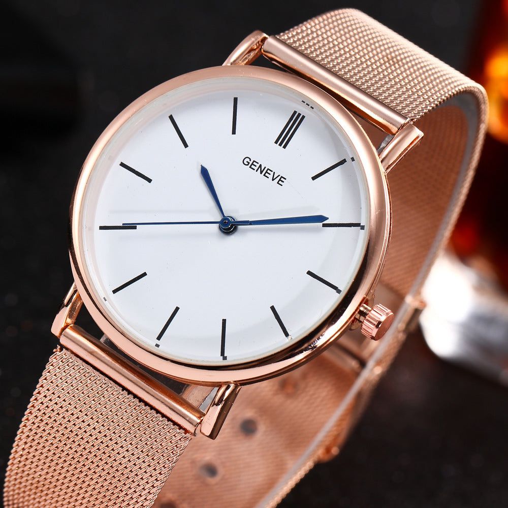 Alloy alloy strap watch