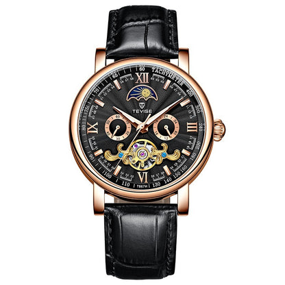 Calendar Large Dial Stylish Thin Mechanical Watch