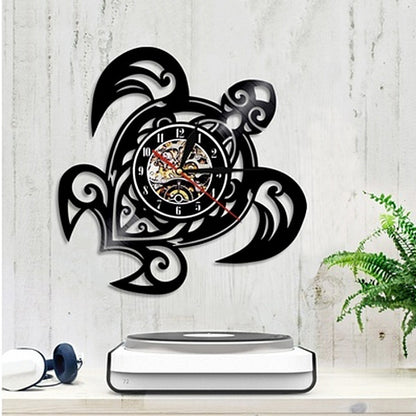 Vinyl record wall clock