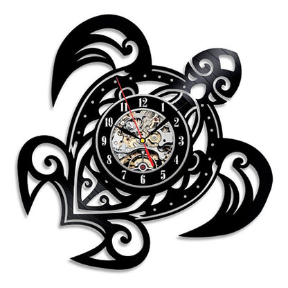 Vinyl record wall clock