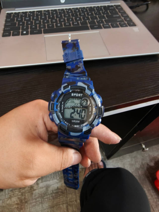 Men's Sports Pointer Electronic Watch