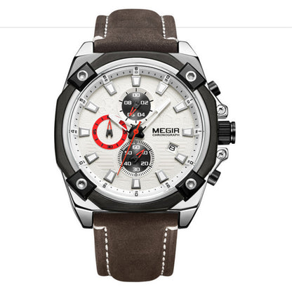 Watch Multifunctional Chronograph Sports Calendar Quartz Watch Men's Watch