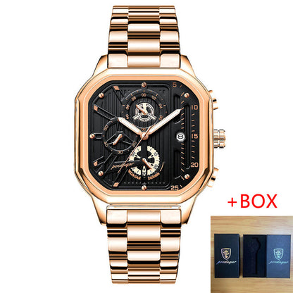 Waterproof Multifunctional Fashion Men's Quartz Watch