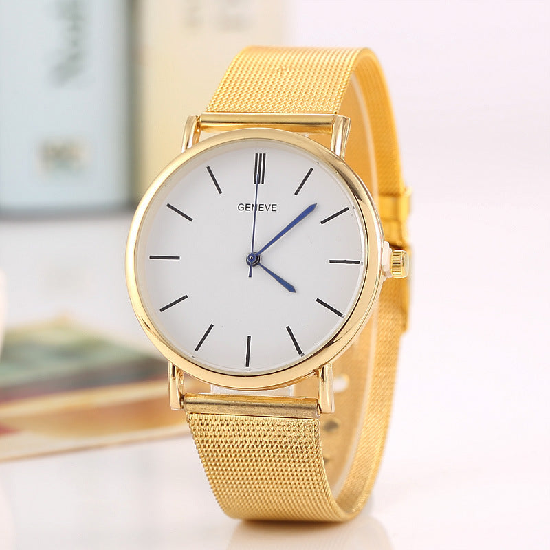 Alloy alloy strap watch