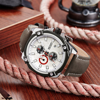 Watch Multifunctional Chronograph Sports Calendar Quartz Watch Men's Watch