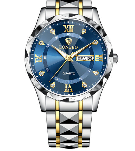 Waterproof Luminous Dual Calendar Watch