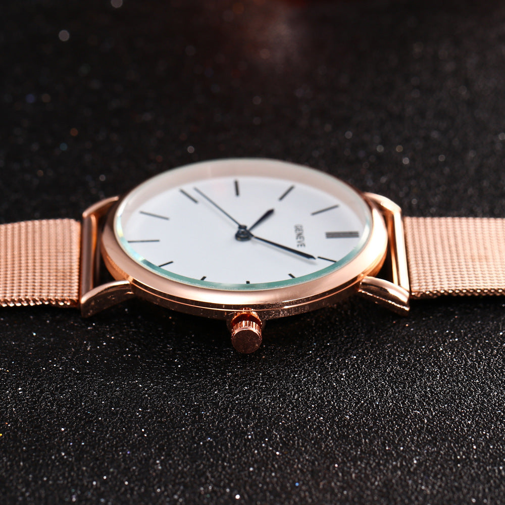Alloy alloy strap watch