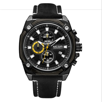 Watch Multifunctional Chronograph Sports Calendar Quartz Watch Men's Watch