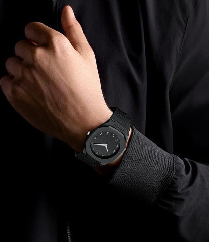 Black Aura Arabic Watch Stainless steel mens