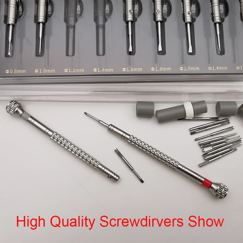 Precision Screwdriver Set For Repairing Watches And Clocks