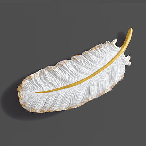 Mute Wall Clock Nordic Style Creative Living Room Background Wall Feather Clock