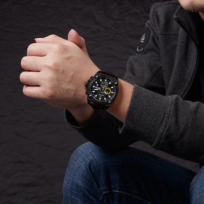 Watch Multifunctional Chronograph Sports Calendar Quartz Watch Men's Watch