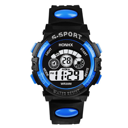 Student electronic watch Multifunctional waterproof LED luminous sports watch