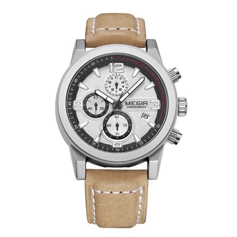 Watch Men's Fashion Large Dial Business Chronograph Calendar Cross-border Quartz Men's Watch