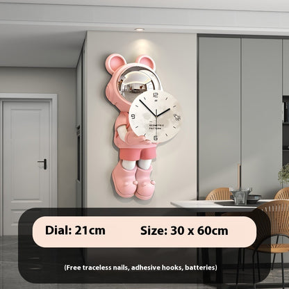 Astronaut Clock Wall Clock Living Room Modern Home