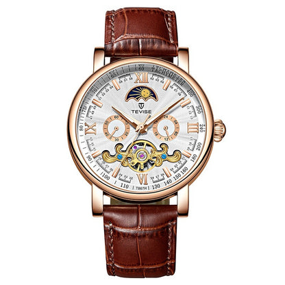 Calendar Large Dial Stylish Thin Mechanical Watch